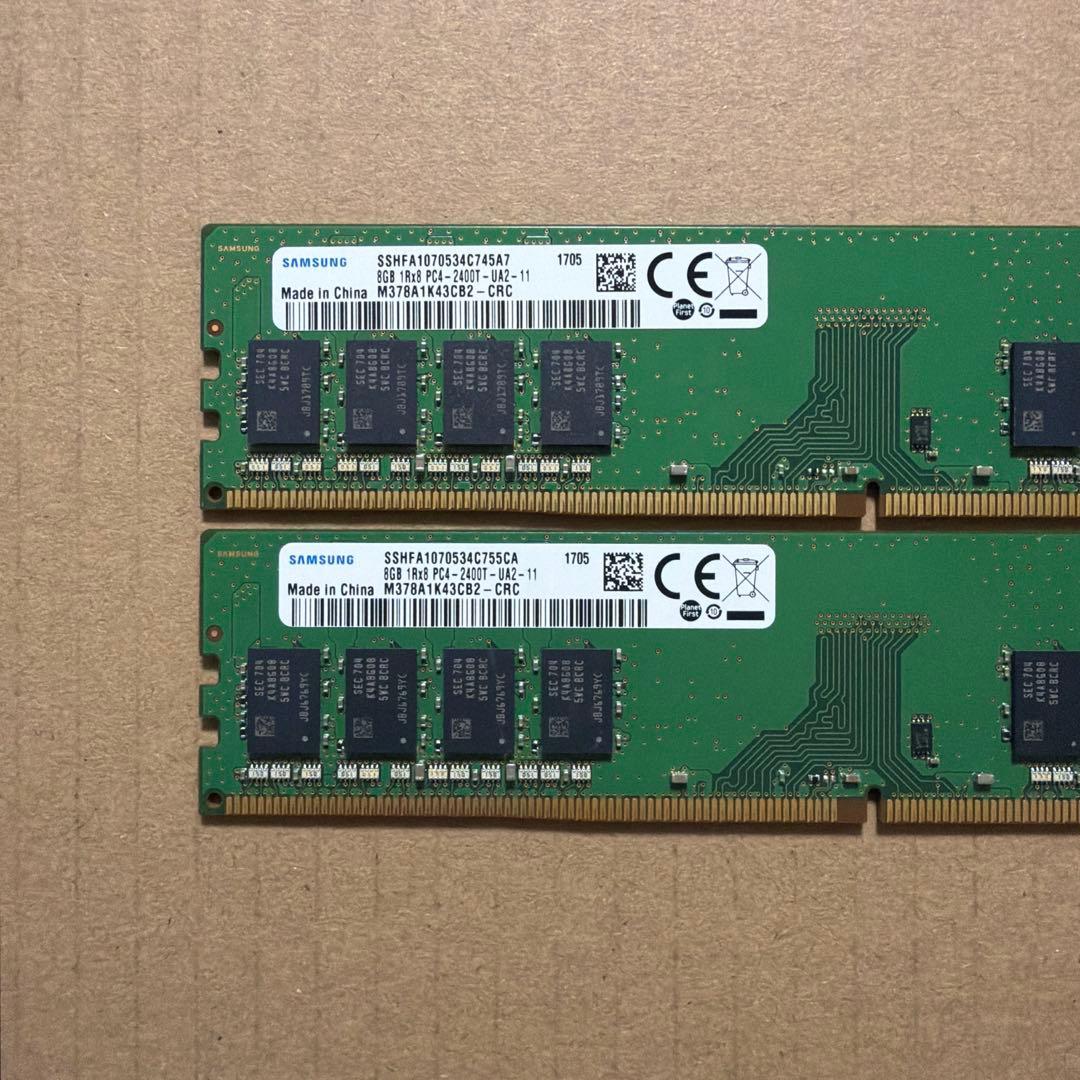 [12] デスクトップ PC メモリ8GBx2(16GB) DDR4 2400