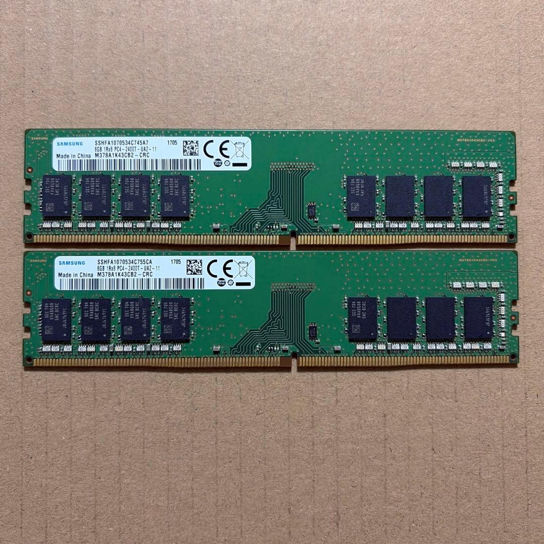 [12] デスクトップ PC メモリ8GBx2(16GB) DDR4 2400