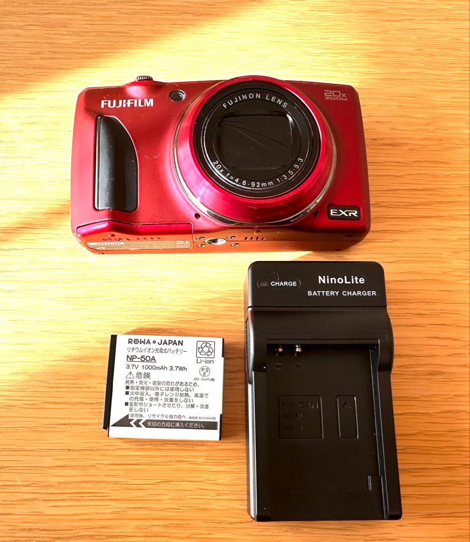 デジタルカメラFUJIFILM f900exr レッド新品リチウム電池付