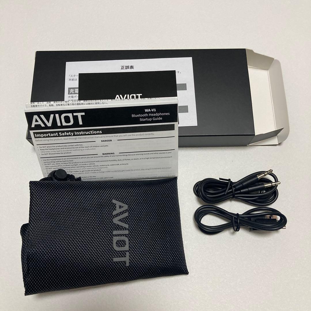 美品　AVIOT WA-V1 ワイヤレスヘッドホン　ブラック