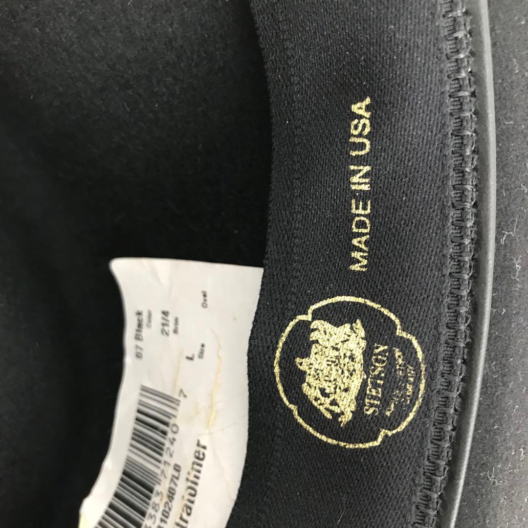 ステットソン　ハット　L　ブラック　アメリカ製