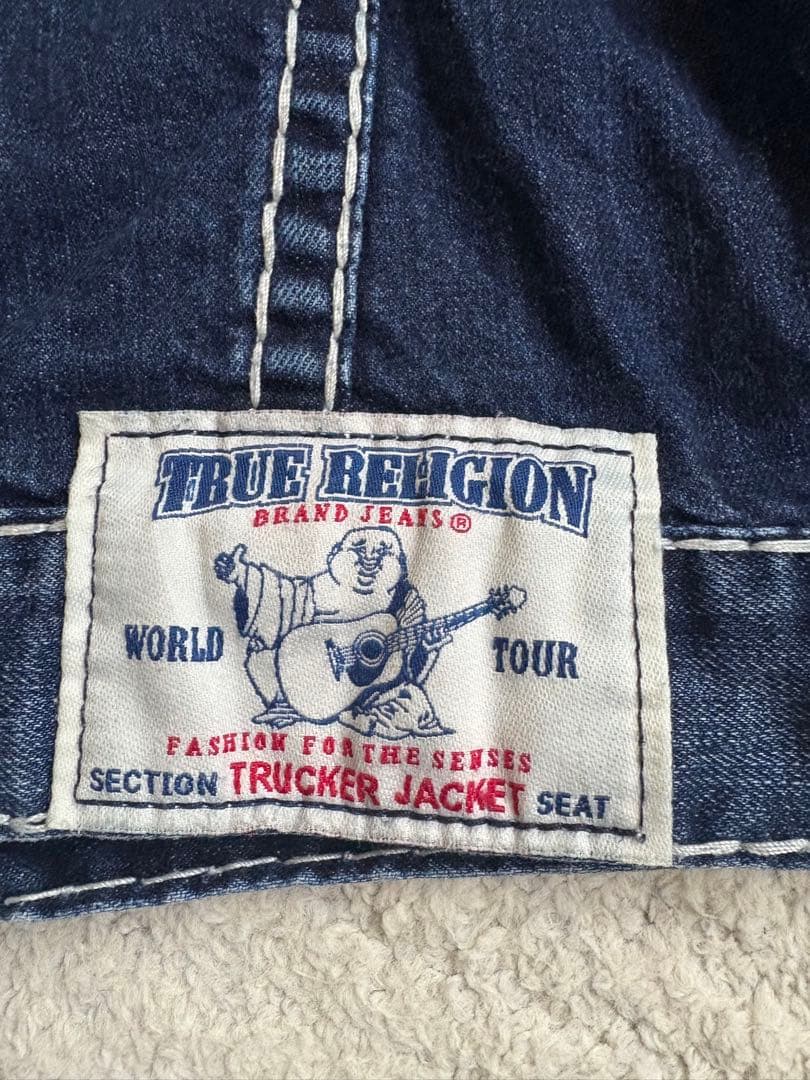 トゥルーレリジョンダークブルー デニムジャケット