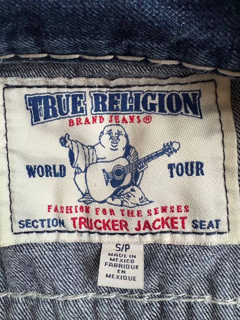 トゥルーレリジョンダークブルー デニムジャケット