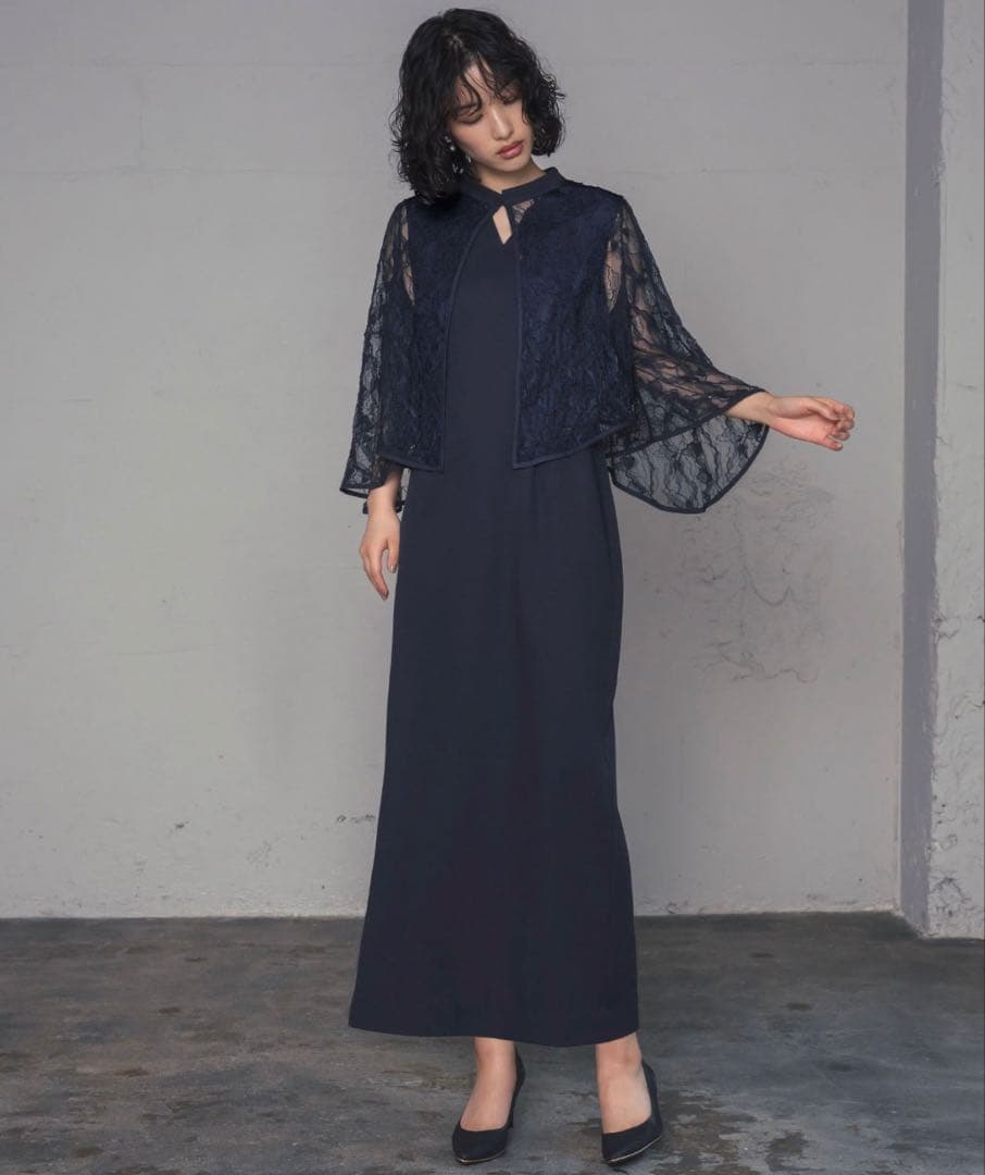 本日限定価格★大きめ GIRL オケージョンドレス 2L 3WAY レースボレロ