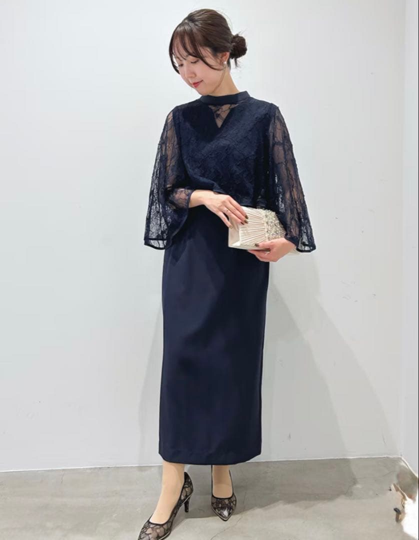 本日限定価格★大きめ GIRL オケージョンドレス 2L 3WAY レースボレロ