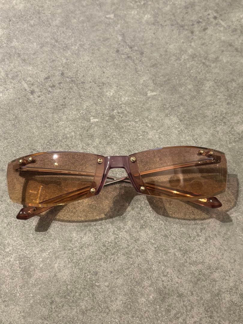 jean paul gaultier 90sリムレスサングラス スクエアシェイプ