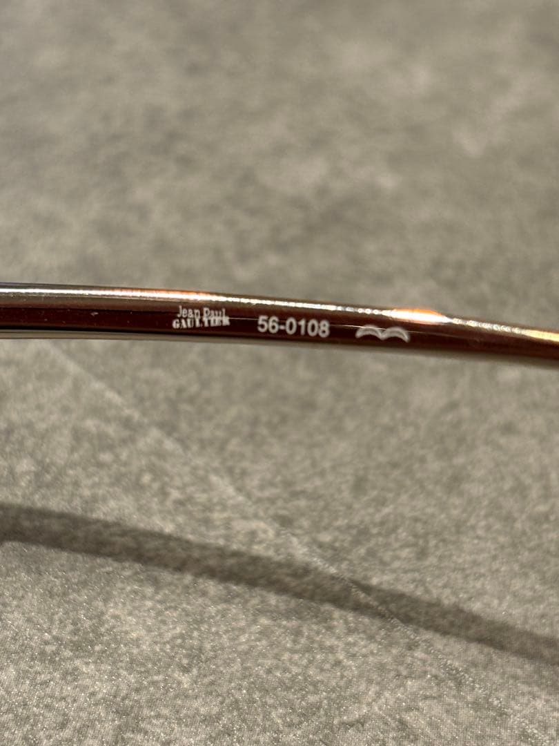 jean paul gaultier 90sリムレスサングラス スクエアシェイプ