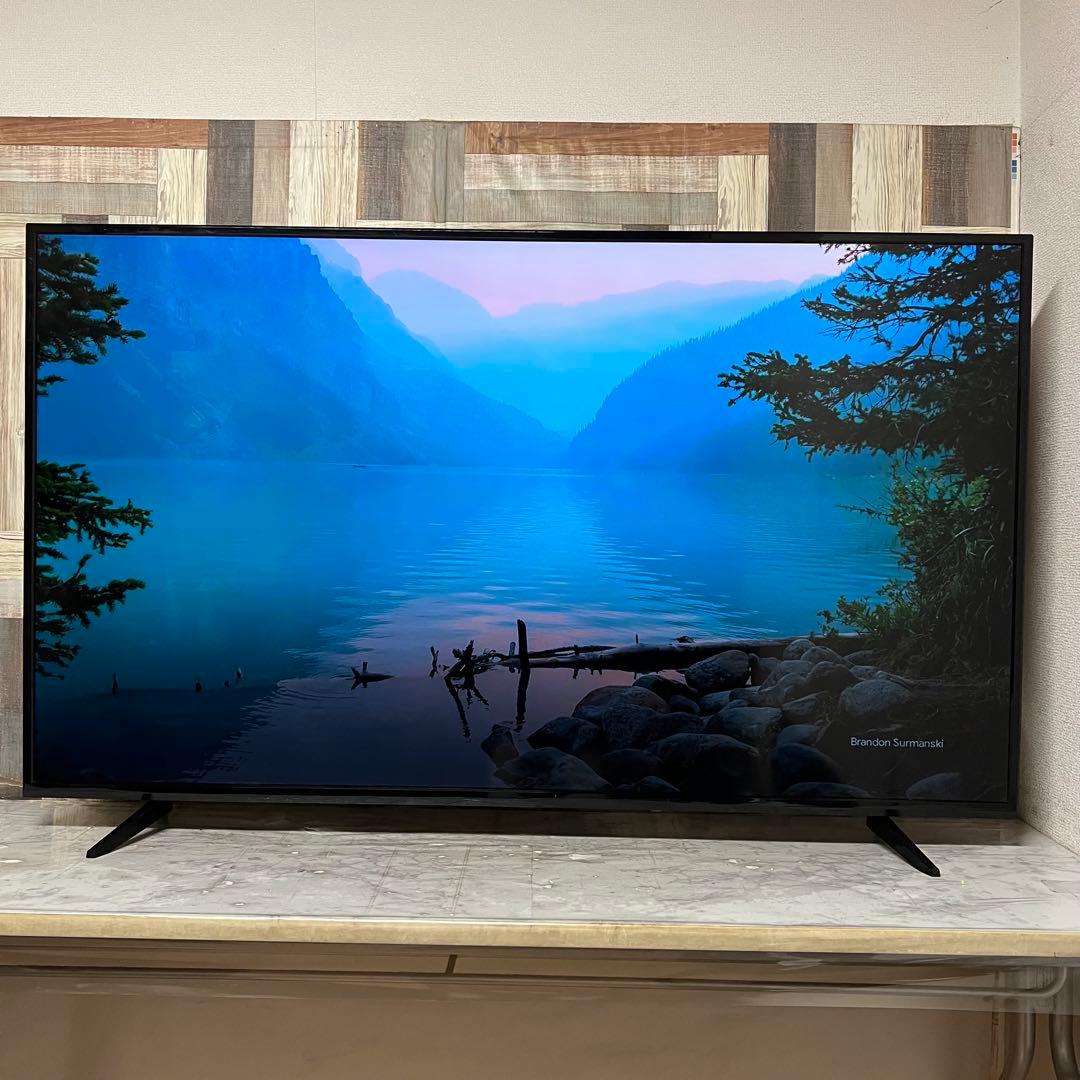 年内受渡❣️全国送料込3年前購入ティーズネット65型4K液晶テレビ東芝製LSI搭載