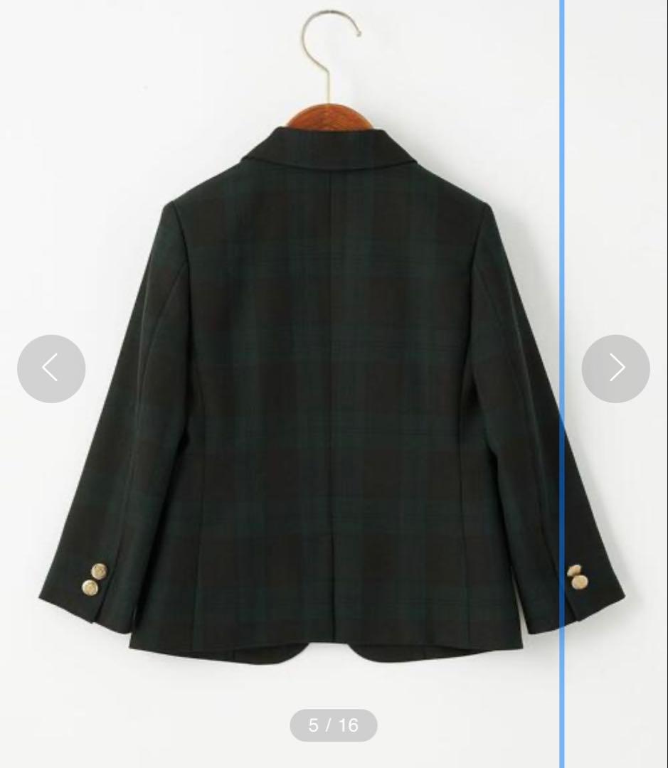 GREEN LABEL RELAXING ブラックウォッチ柄スーツ　120サイズ