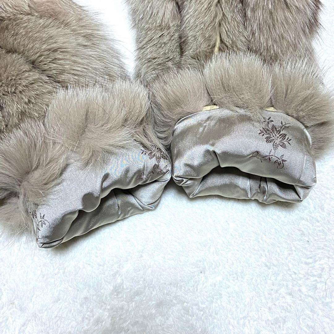 【大きいサイズ】サガフォックス 本毛皮 コート サイズXL相当 ボリューム◎