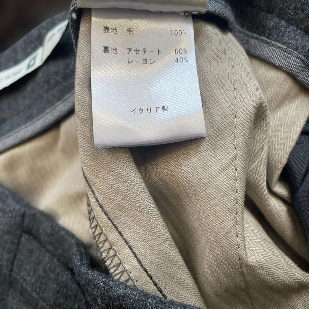 BERWICH ベルウィッチ スコッチ ウール 2プリーツ パンツ（グレー）