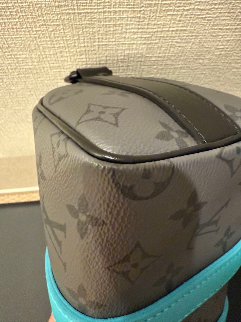 Louis Vuitton ドラムバッグ グレー/ターコイズ