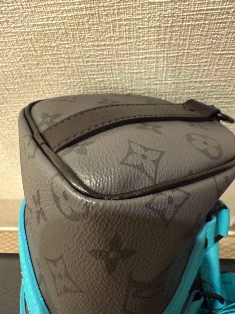 Louis Vuitton ドラムバッグ グレー/ターコイズ