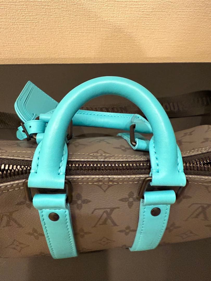 Louis Vuitton ドラムバッグ グレー/ターコイズ