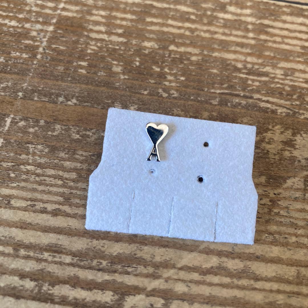 AMI PARIS アミパリス パラジウムプレーテッド ブラス ピアス