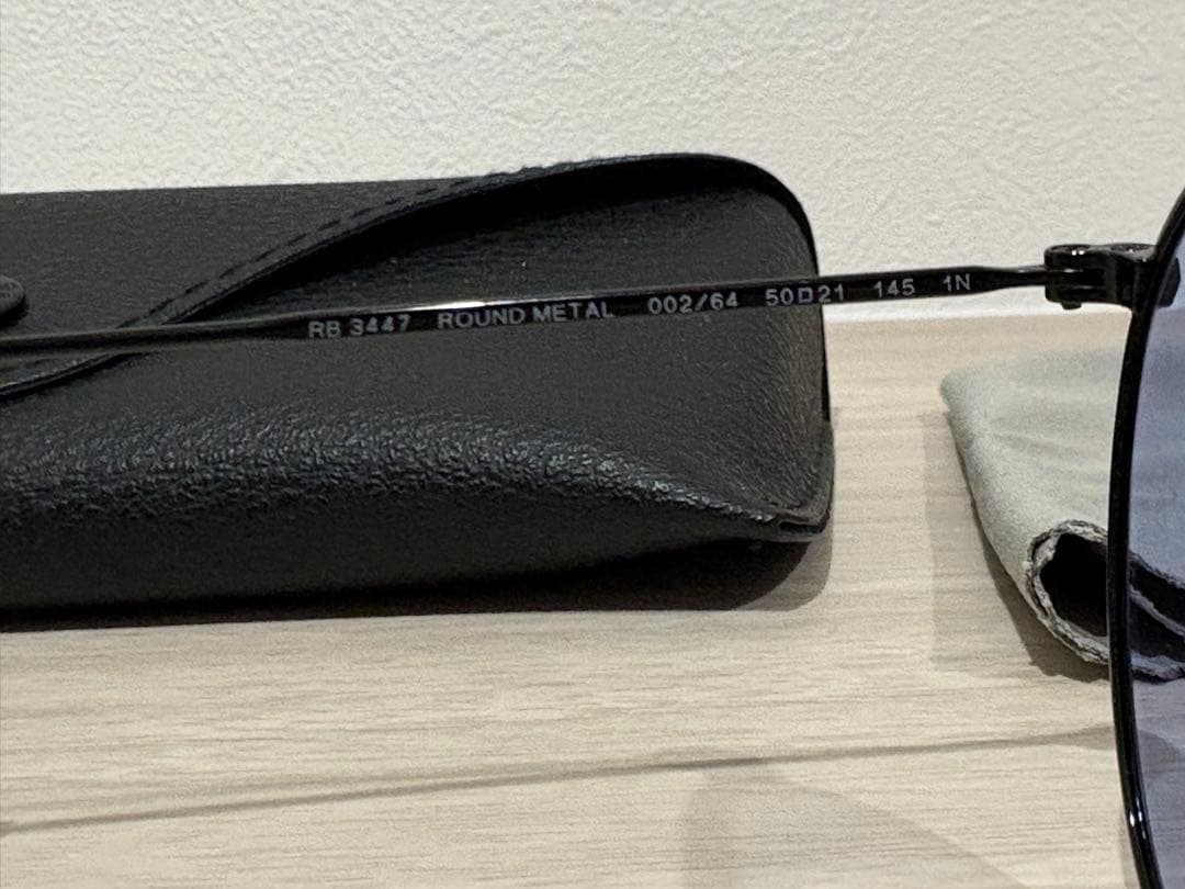 Ray-Ban 木村拓哉　ラウンドメタル RB3447 002/64