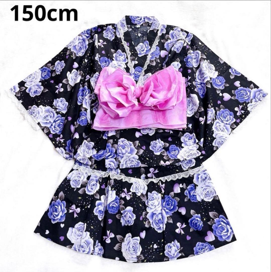 浴衣ドレス 地雷系　量産型　平成姫ギャル　薔薇150cm