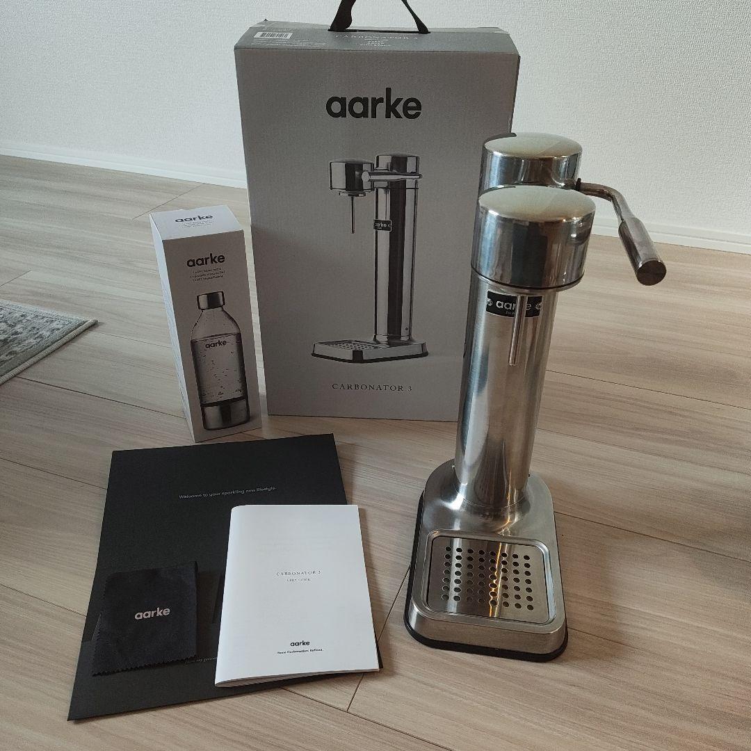 aarke Carbonator3 Steel Silver ガス付き