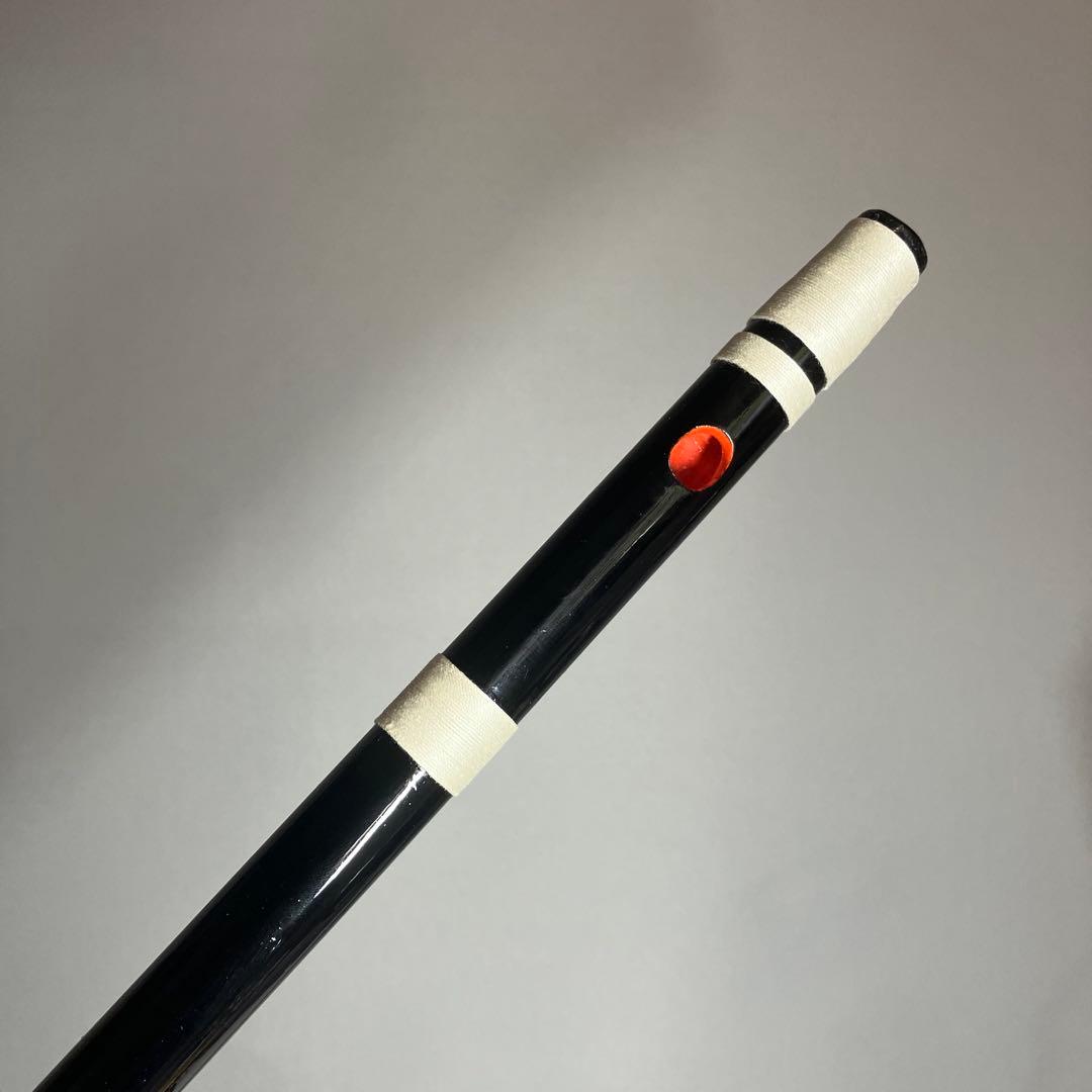 篠笛三本調子 Ｇ管 CMR3-59 唄物　ドレミ調　天地糸巻 黒塗　西洋音階