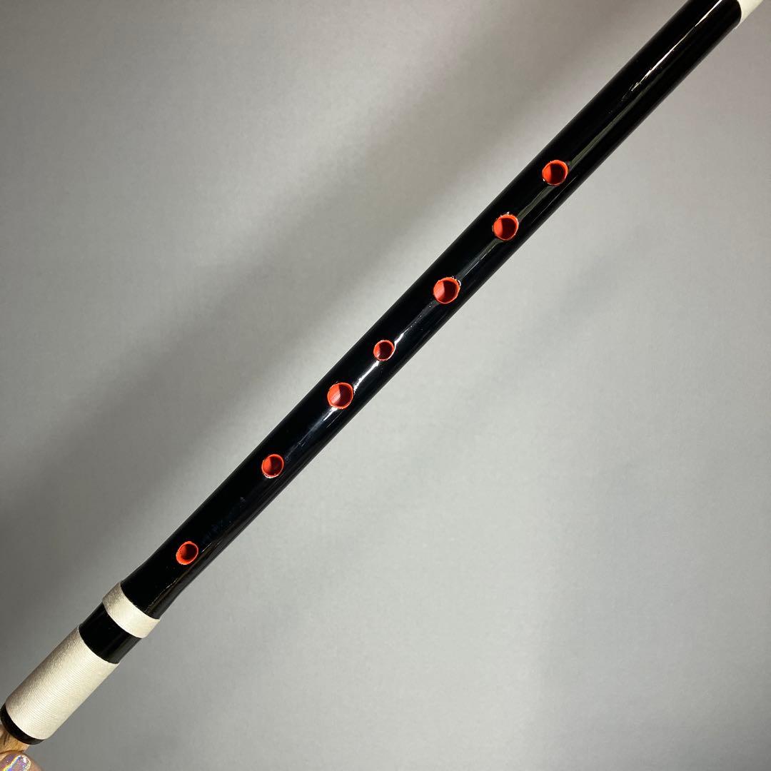 篠笛三本調子 Ｇ管 CMR3-59 唄物　ドレミ調　天地糸巻 黒塗　西洋音階