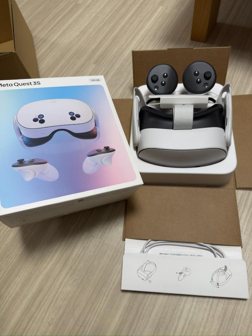 Quest 3S 128g 本体とコントローラー