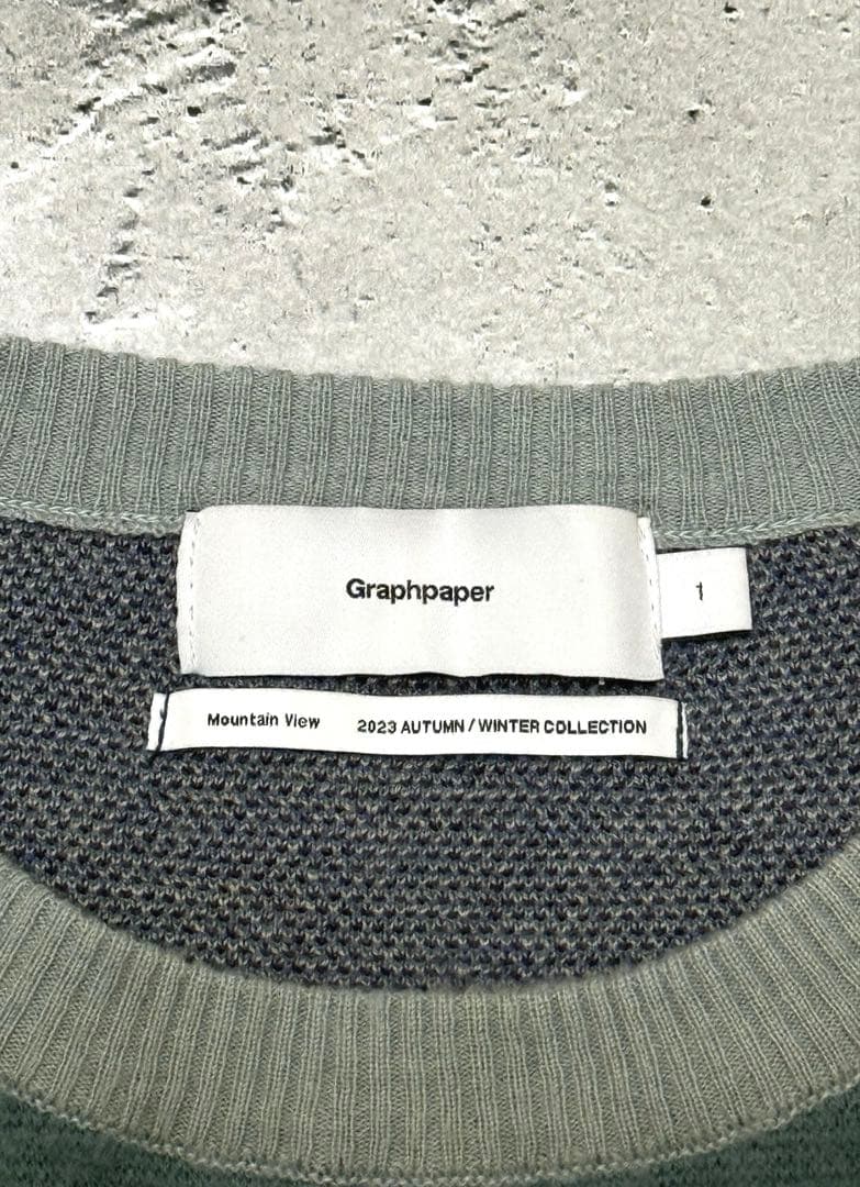 最終値下げ グラフペーパー Graphpaper Jacquard ニット