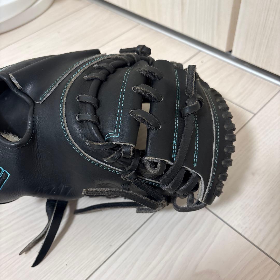 ヤバイ ブラック 軟式グローブ