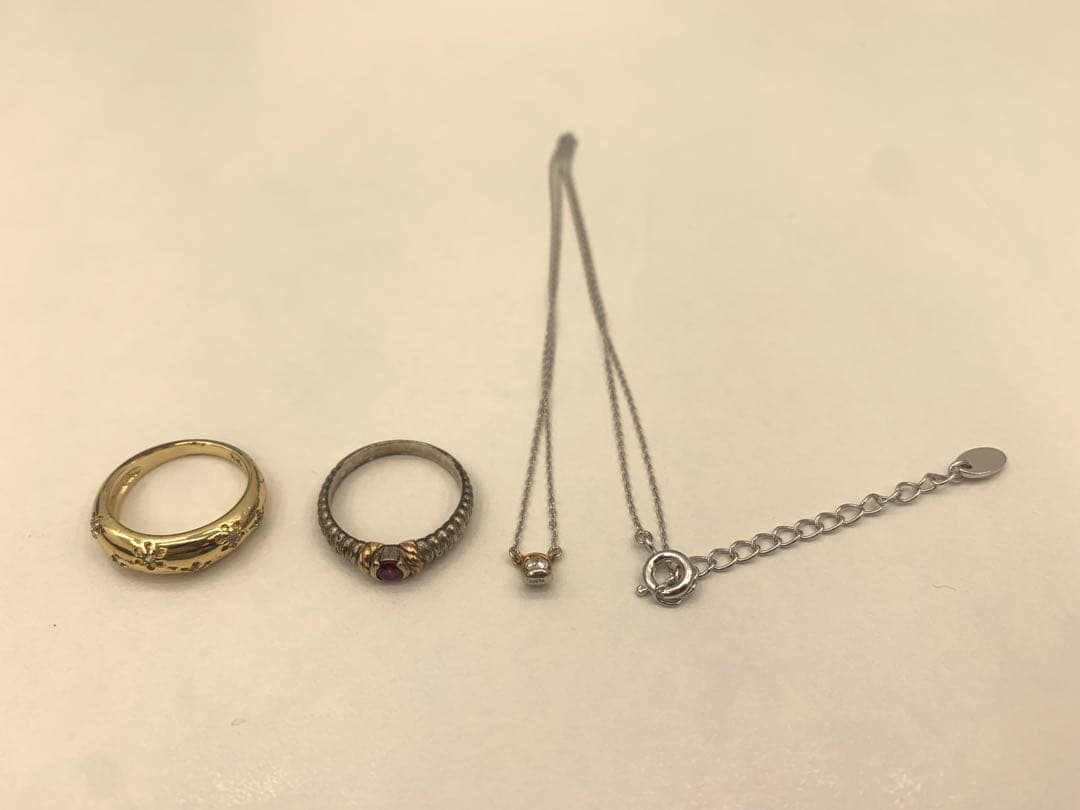 18k？ silver k10 pt900 刻印 祖母の遺品アクセサリー