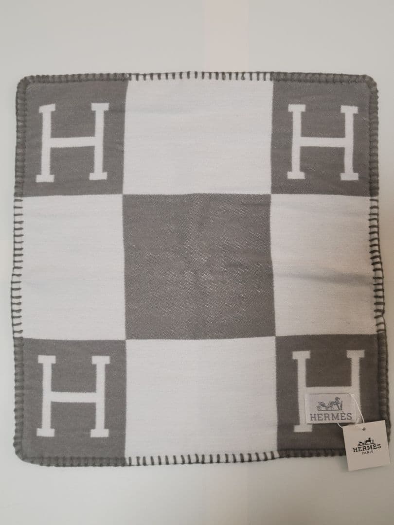 エルメス　クッションカバー　グレー　45×45　2枚セット