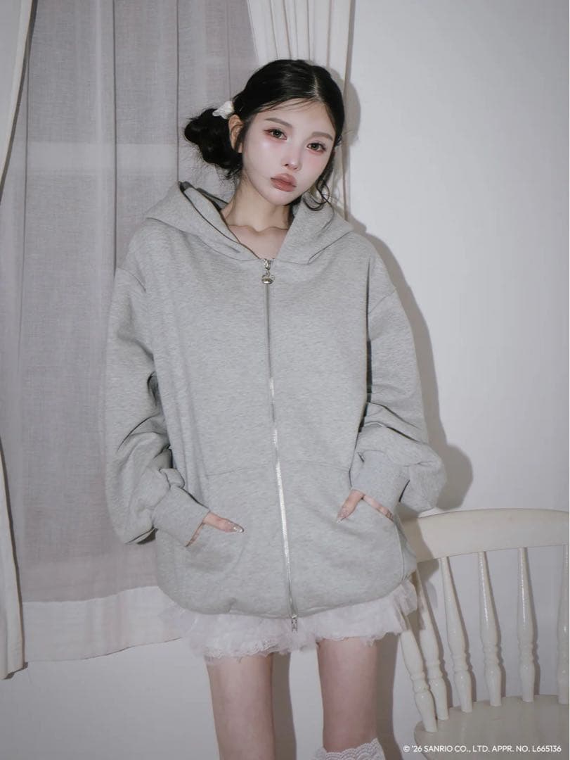 Darich Hello Darichジップアップフーディ GRY