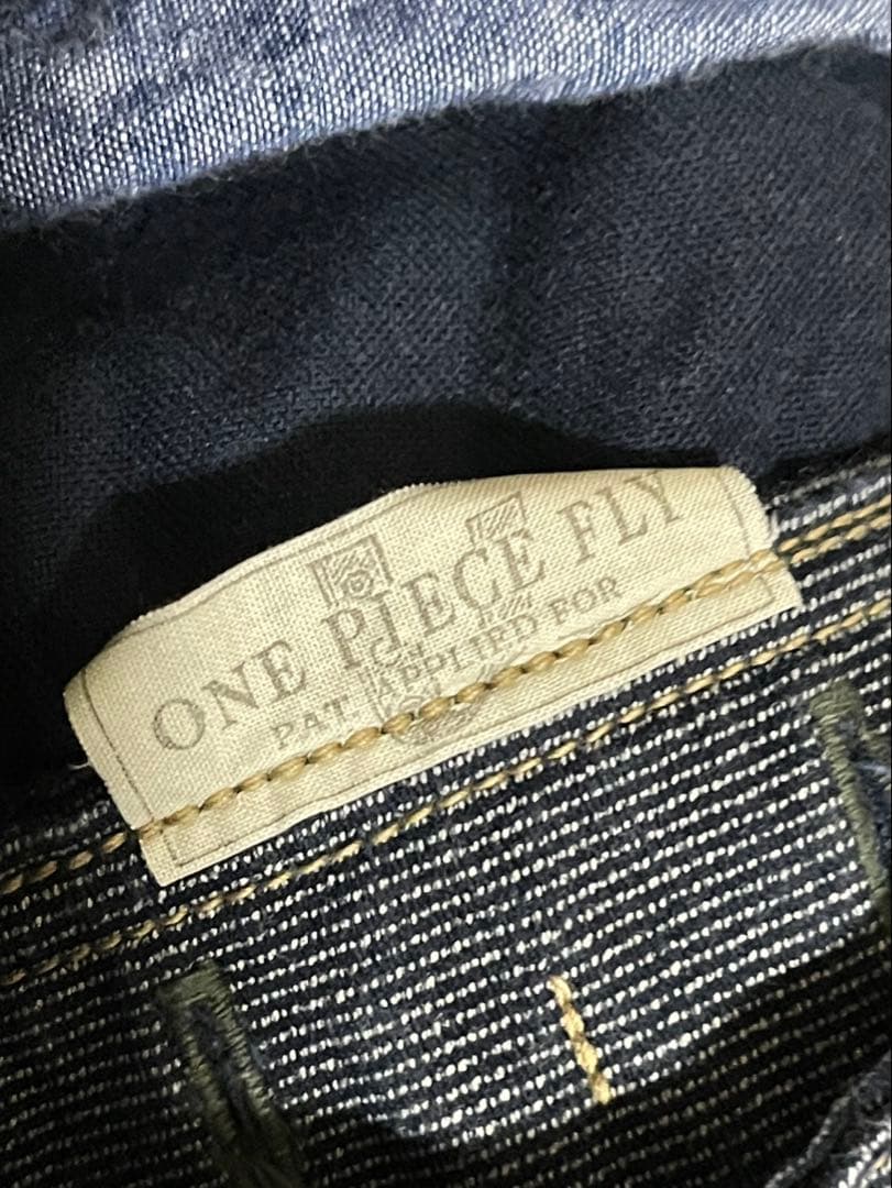 デリックマン NAVY PIN STRIPE × INDIGO DENIM 32