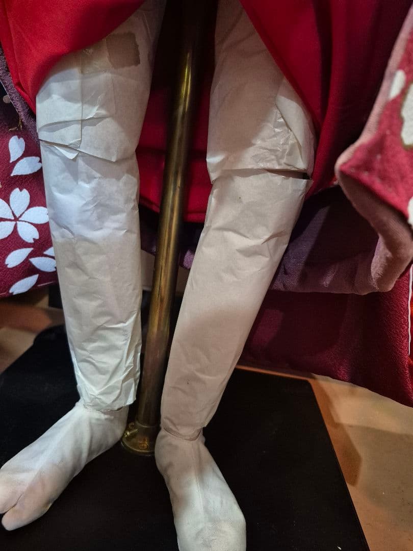 三輪輝子作　姫扇　ビスクドール 創作人形　スタンド　保証書付き