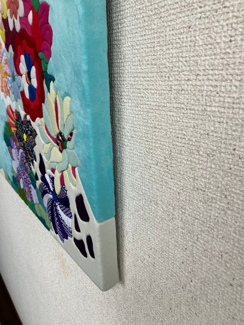 キメコミアート　パッチワーク　デザインアート　壁掛けインテリア　キリン