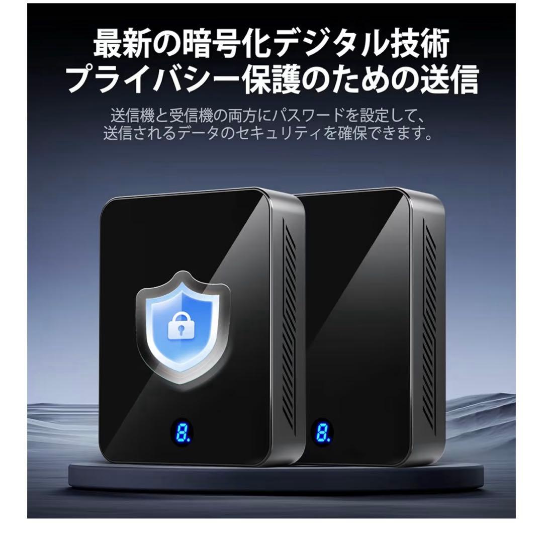 4K ワイヤレスHDMI 送受信機セット 無線 HDMI 120m 5GHz