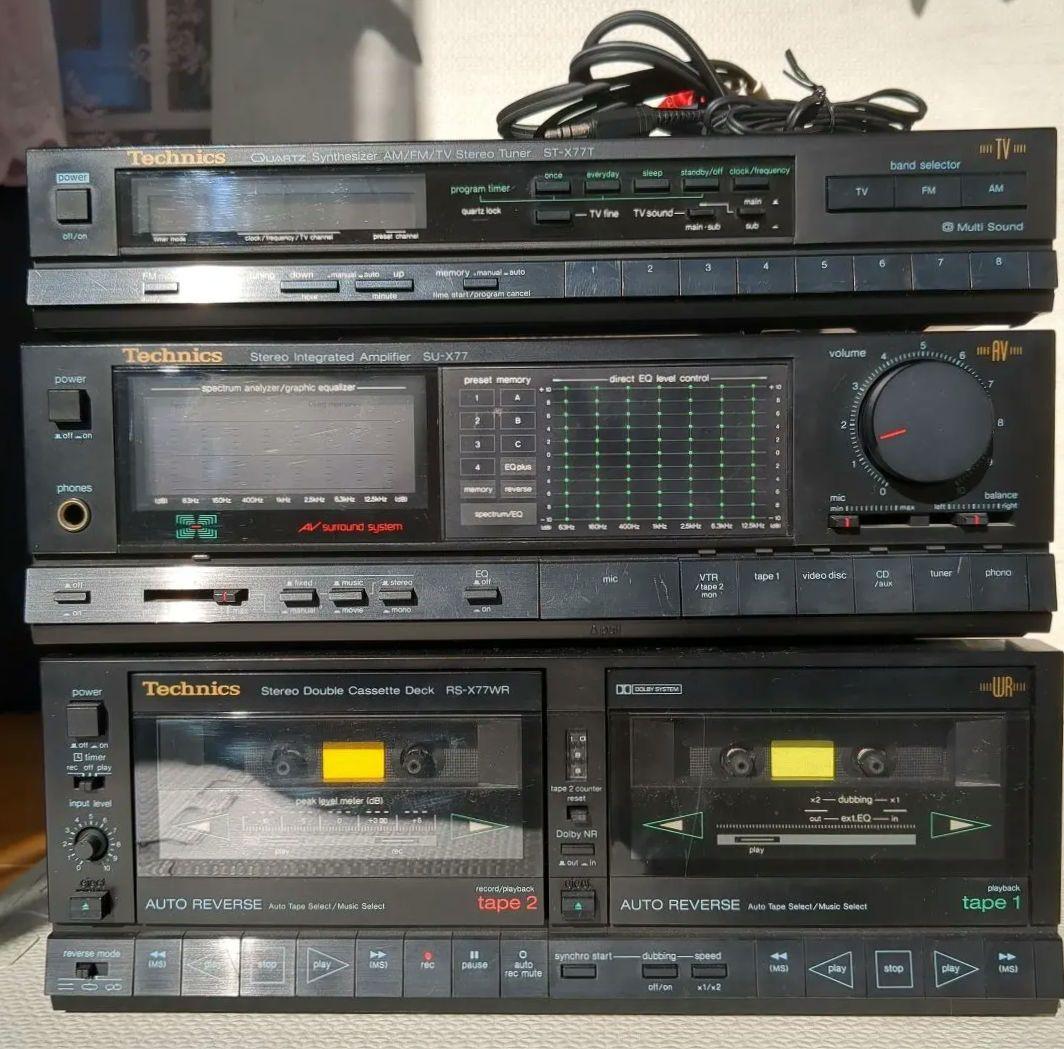 Technics オーディオ 　昭和60年代後半　レトロ　松下電器産業株式会社