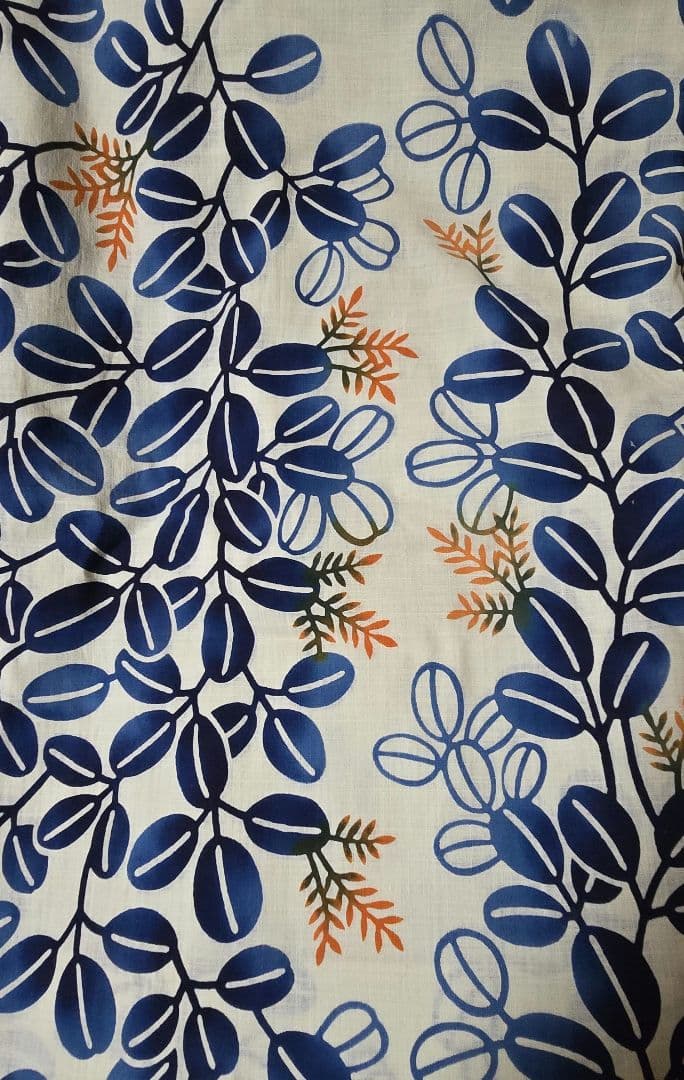 日本橋竺仙 綿芭蕉萩柄 貴重柄