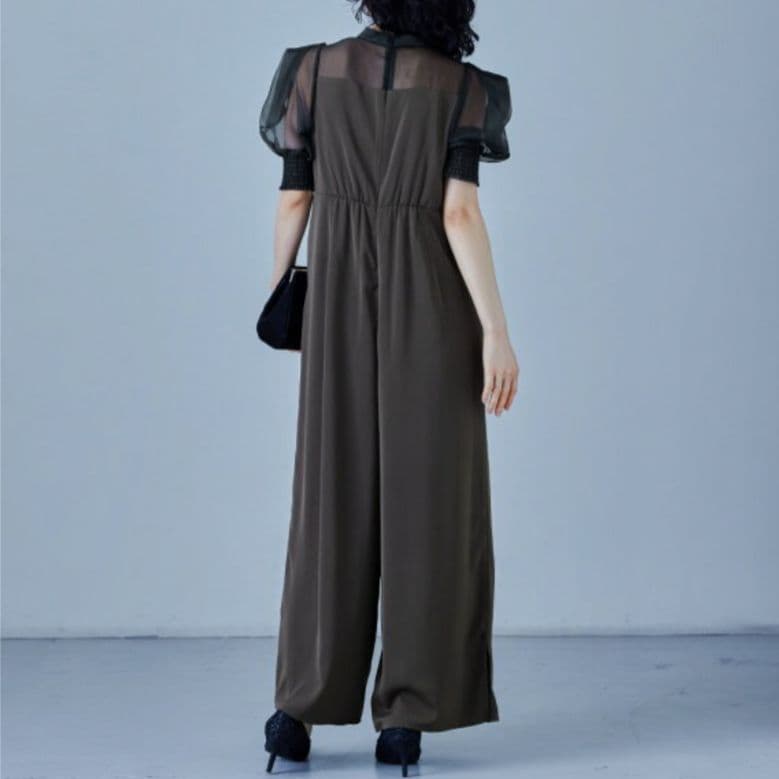 タグ付 LE’RURE イレギュラーカッター パンツドレス 結婚式 niana