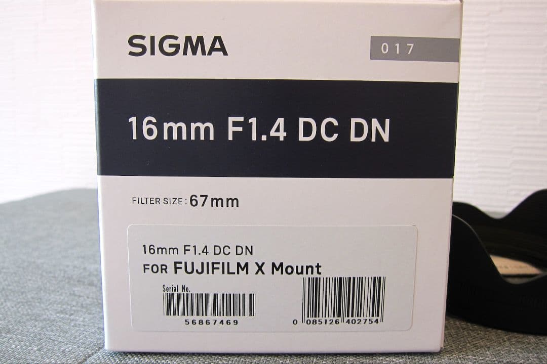 SIGMA 16mm F1.4 DC DN [フジフイルムXマウント用]　美品