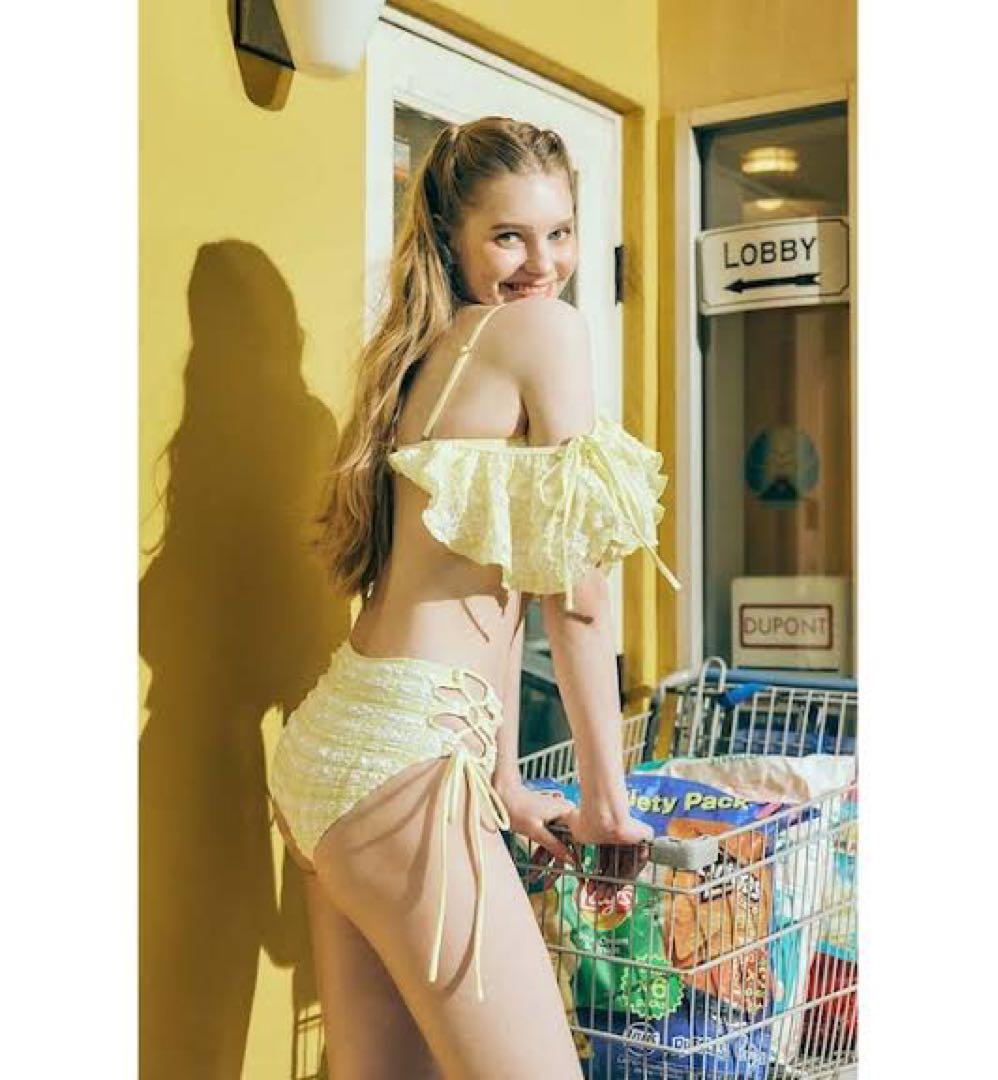 rienda マルチファブリックフリルワイヤーカップ 110HS762-0631