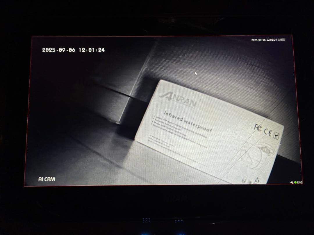 ANRAN POE モニタ付きレコーダー1080P2台