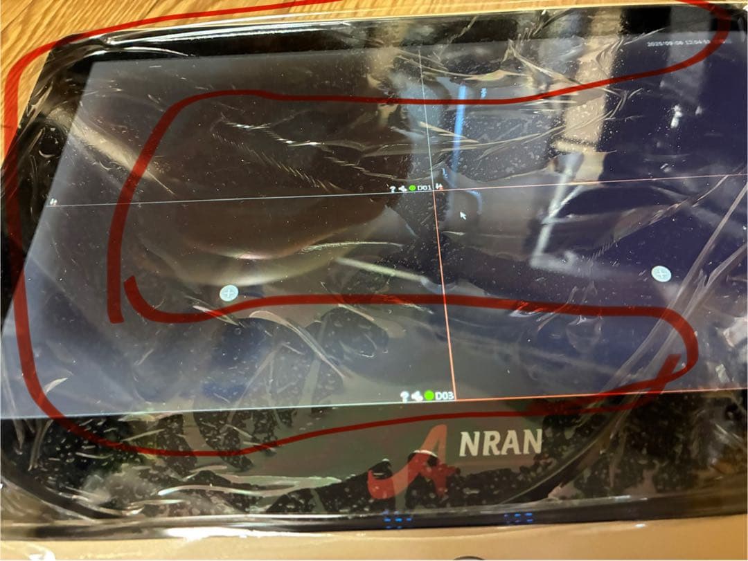 ANRAN POE モニタ付きレコーダー1080P2台