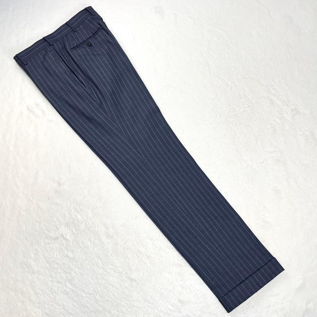 極上シルク混 Brilla per il gusto チョークストライプ スーツ