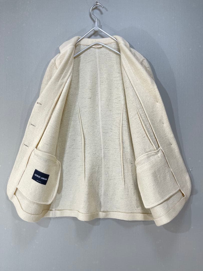 926 イタリー製 GIORGIO ARMANI 上質 厚手 ウール ジャケット