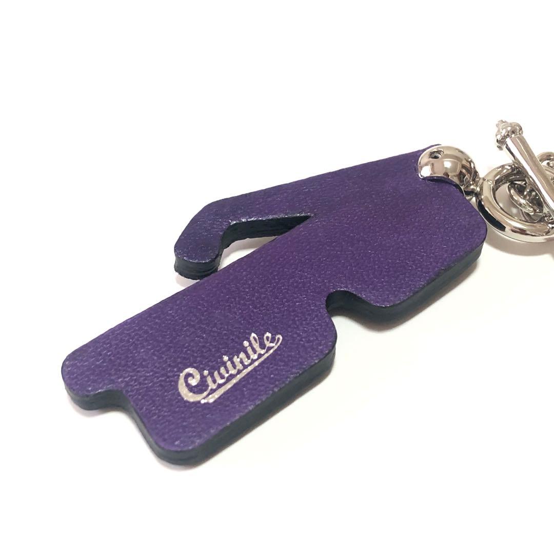 CIVINILEチビナイル チャーム クロコダイル レザー A254010