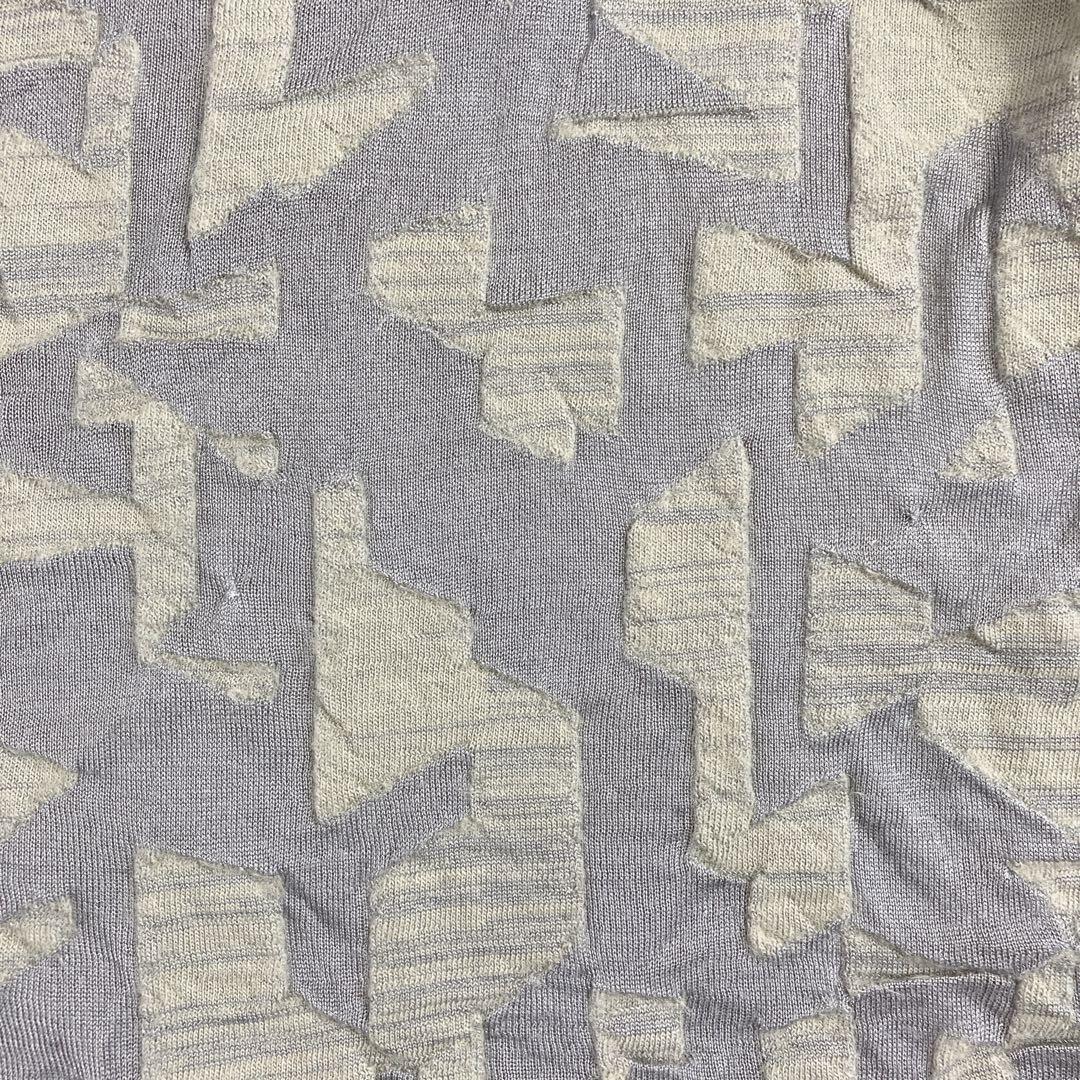 Jurgen Lehl ヨーガンレール 総柄シルクウールハイネックプルオーバー