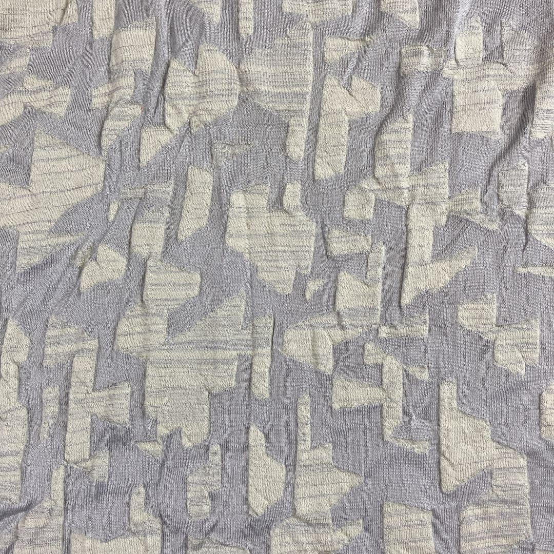 Jurgen Lehl ヨーガンレール 総柄シルクウールハイネックプルオーバー