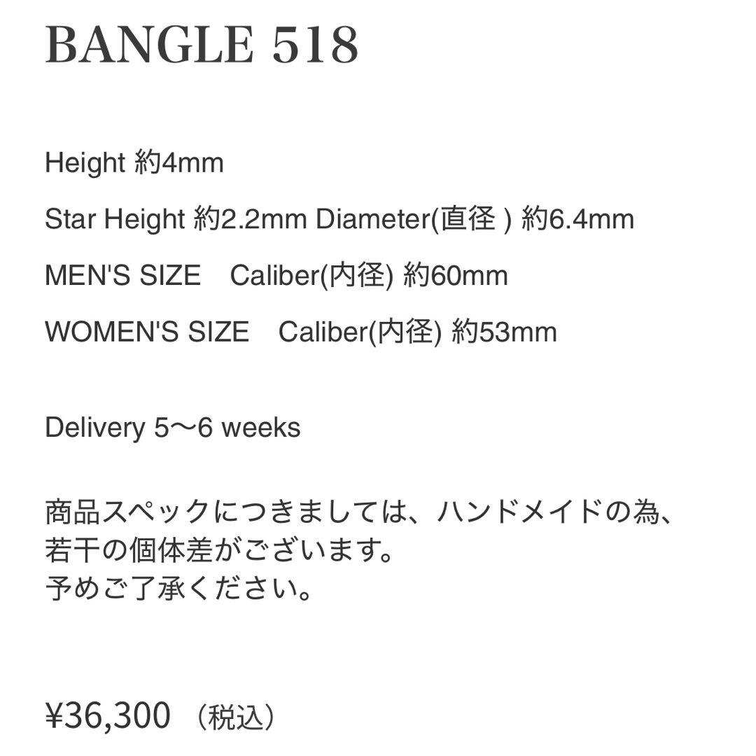 アクセサリー FANTASTIC MAN BANGLE 518