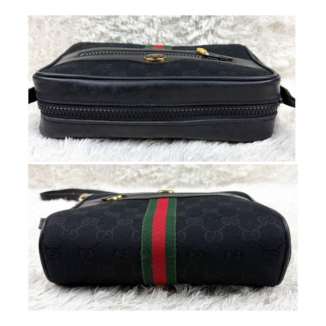 【極美品】オールドグッチ シェリーライン GGキャンバス ショルダーバッグ 箱付