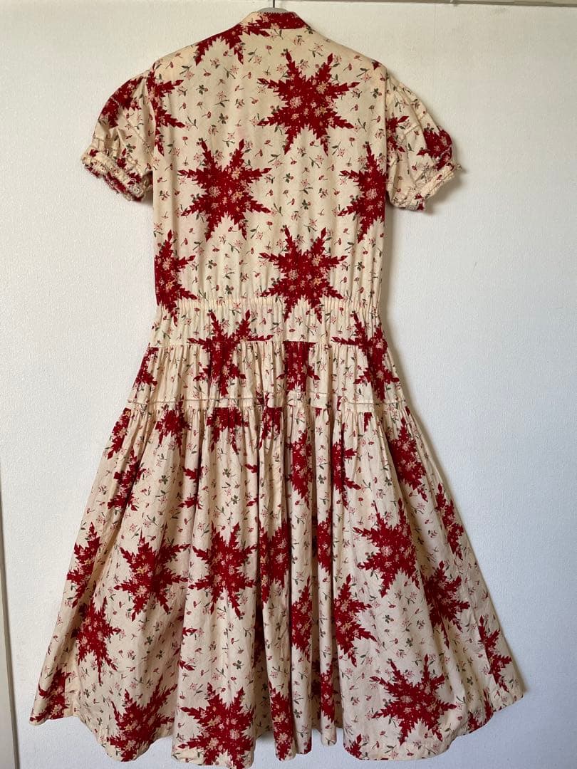 ら*様 ワンダフルワールド　薔薇チャイナ　半袖ワンピース