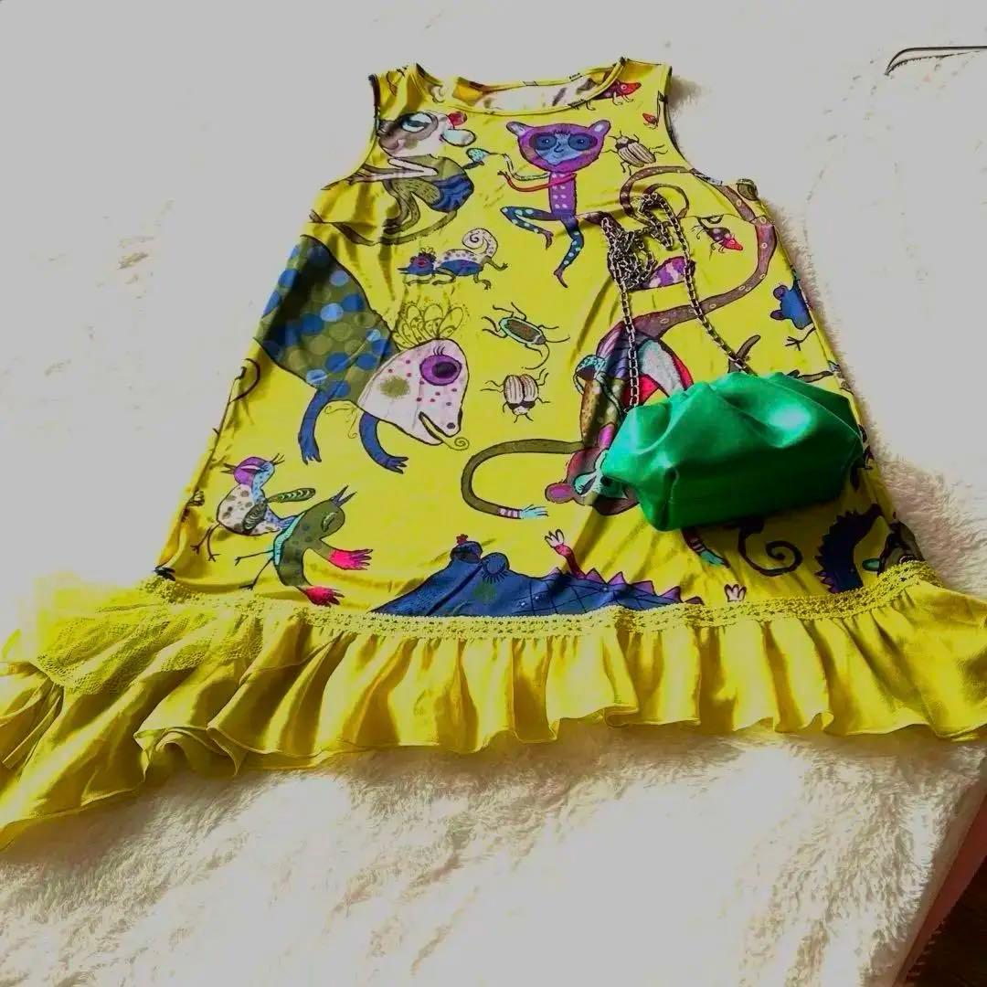 サマンサトクコ　プレミアム　レース、すそフリルいっぱい。バックサービス